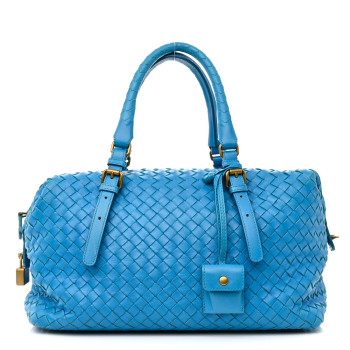 BOTTEGA VENETA Nappa Intrecciato Boston Pool