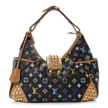 LOUIS VUITTON Monogram Multicolor Chrissie Black
