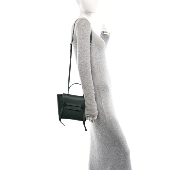 CELINE Grained Calfskin Nano Belt Bag Amazone