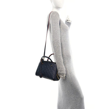 LOUIS VUITTON Empreinte Montaigne BB Marine Rouge