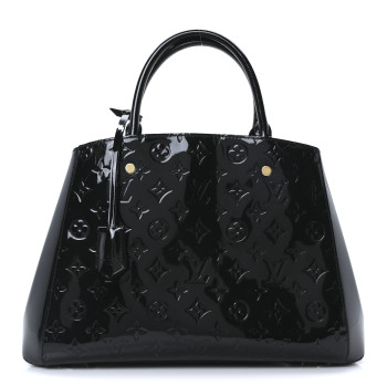 LOUIS VUITTON Vernis Montaigne BB Black