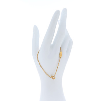 LOUIS VUITTON LV And Me Letter F Bracelet Gold