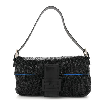 FENDI Beaded Baguette Black
