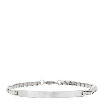 TIFFANY Sterling Silver Venetian Link ID Bracelet