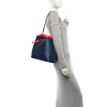 LOUIS VUITTON Epi Neonoe Indigo Coquelicot