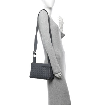 BOTTEGA VENETA Nappa Intrecciato Duo Bag Thunder