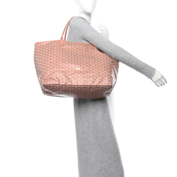 GOYARD Iridescent Goyardine Saint Louis GM Pearly Coral