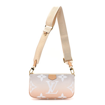 LOUIS VUITTON Monogram Giant By The Pool Multi Pochette Accessories Large Pochette Brume