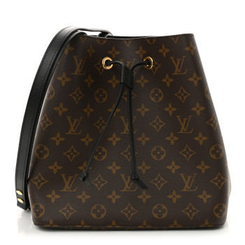 LOUIS VUITTON Monogram Neonoe MM Black