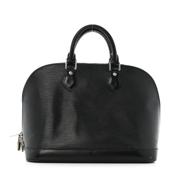 LOUIS VUITTON Epi Alma PM Black