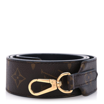 LOUIS VUITTON Monogram Bandouliere Shoulder Strap Black