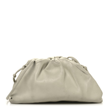 BOTTEGA VENETA Butter Calfskin The Mini Pouch Chalk