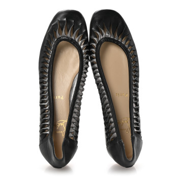 CHRISTIAN LOUBOUTIN Nappa Gazelle Flats 40 Black