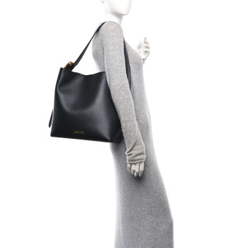 JACQUEMUS Calfskin Le Regalo Shoulder Bag Black