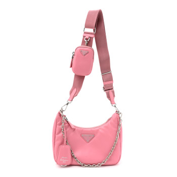 PRADA Nappa Soft Padded Re-Edition 2005 Shoulder Bag Geranio