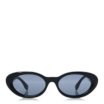 FENDI Acetate FF Oval Sunglasses FE40140U Black