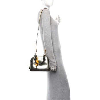 LOUIS VUITTON Vernis Epi Monogram Alma BB Bitume Metallise