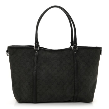 GUCCI Nylon Monogram Large Joy Tote Black