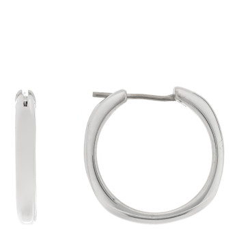 TIFFANY Sterling Silver Square Cushion Hoop Earrings
