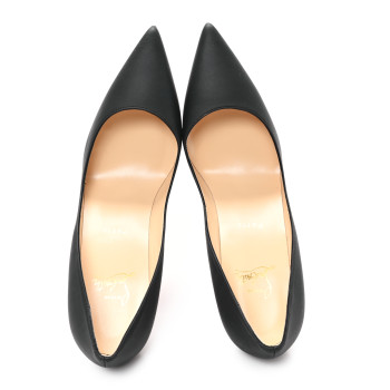 CHRISTIAN LOUBOUTIN Nappa Apostrophy 100 Pumps 39 Black