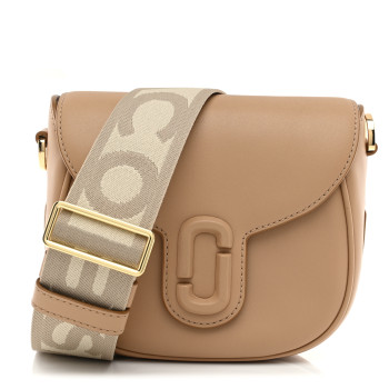 MARC JACOBS Calfskin Small The J Marc Saddle Tan