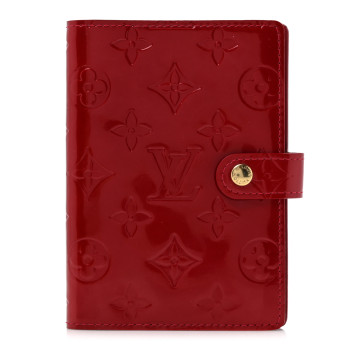 LOUIS VUITTON Vernis Small Ring Agenda Cover Pomme D'Amour