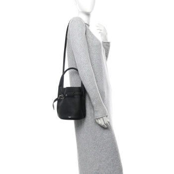 CELINE Supple Grained Calfskin Nano Big Bag Bucket Black