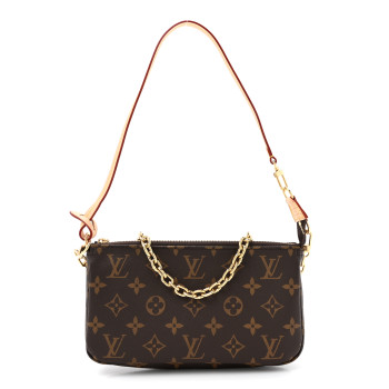 LOUIS VUITTON Monogram Chain Pochette Accessories