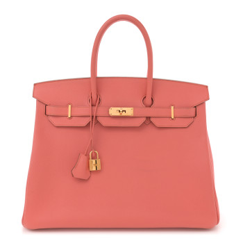 Epsom Birkin 35 Flamingo