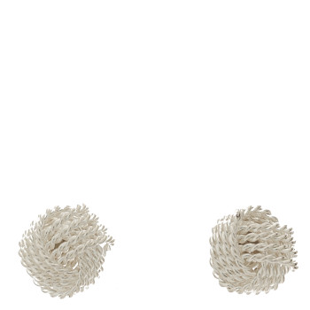 TIFFANY Sterling Silver Twist Knot Earrings