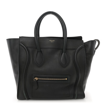 CELINE Smooth Calfskin Mini Luggage Black