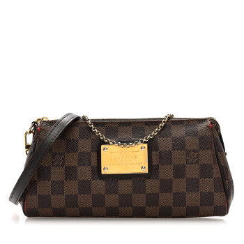 LOUIS VUITTON Damier Ebene Eva Clutch