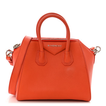 GIVENCHY Sugar Goatskin Mini Antigona Burnt Orange