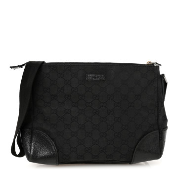 GUCCI Monogram Joy Messenger Bag Black