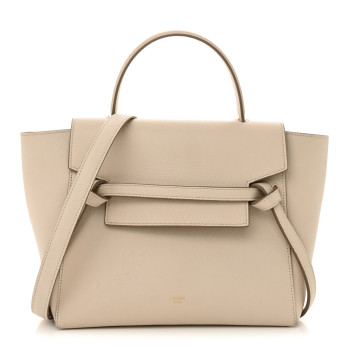 CELINE Grained Calfskin Micro Belt Bag Light Taupe