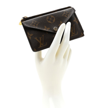 LOUIS VUITTON Monogram Recto Verso Card Holder Black