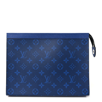 LOUIS VUITTON Monogram Eclipse Pochette Voyage MM Pacific Blue