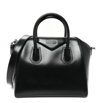 GIVENCHY Shiny Lord Calfskin Small Antigona Black