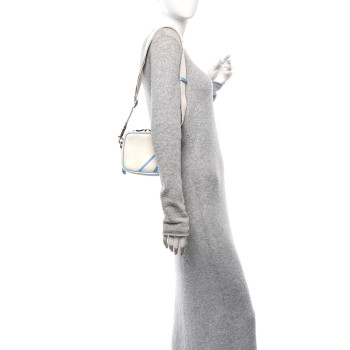 GIVENCHY Calfskin MC3 Crossbody Bag White Blue Black