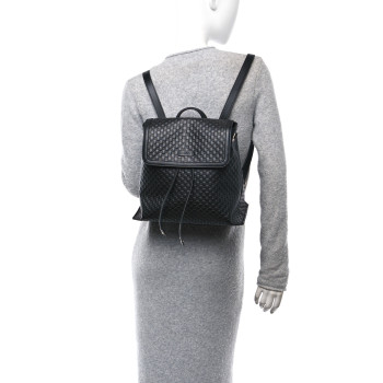 GUCCI Microguccissima Drawstring Backpack Black