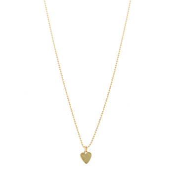 JENNIFER MEYER 18K Yellow Gold Mini Heart Charm Pendant Necklace