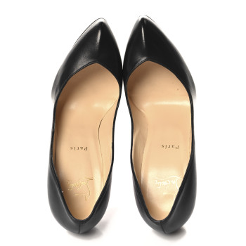 CHRISTIAN LOUBOUTIN Shiny Nappa Breche 100 Pumps 40.5 Black