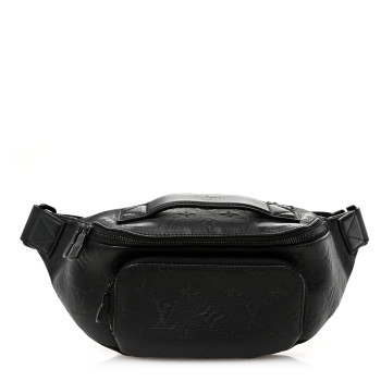 LOUIS VUITTON Monogram Shadow Rush Bumbag Black