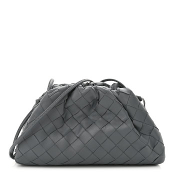 BOTTEGA VENETA Nappa Intrecciato The Mini Pouch Thunder
