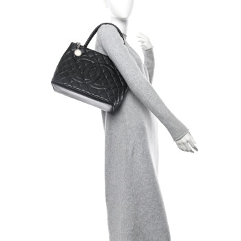 CHANEL Caviar Quilted Medallion Tote Black