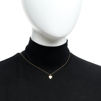 JENNIFER MEYER 18K Yellow Gold Mini Heart Charm Pendant Necklace