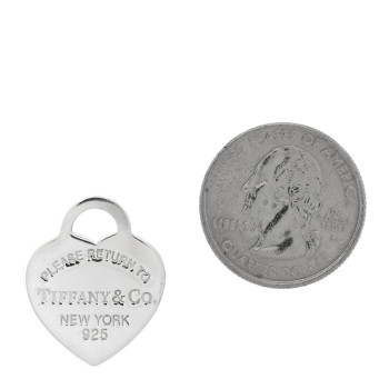 TIFFANY Sterling Silver Medium Return to Tiffany Heart Tag Charm