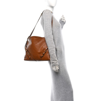 GIVENCHY Calfskin Medium Voyou Bag Soft Tan