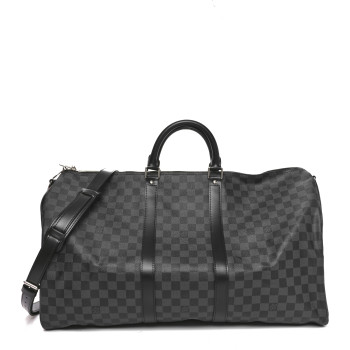 LOUIS VUITTON Damier Graphite Keepall Bandouliere 55