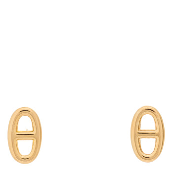 HERMES 18K Rose Gold TPM Farandole Stud Earrings